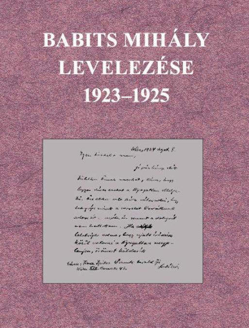 Babits Mihály levelezése (1923 – 1925)